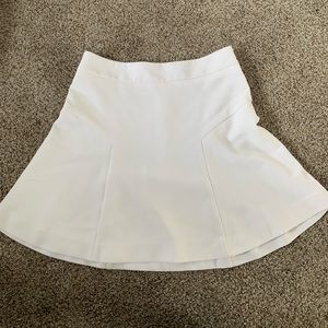 Express A-Line White Skirt